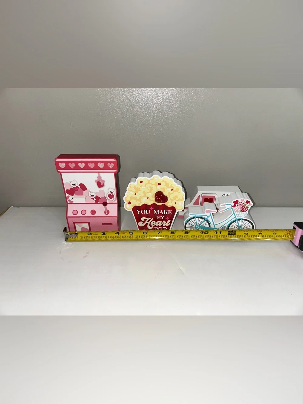 The Spring Shop Valentine Wooden Party Decor Set - Pink, Red, White, Blue
